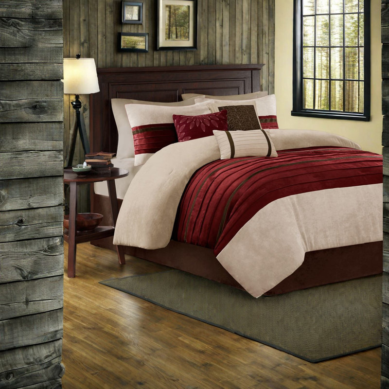 Soft King Bedding Sets, Polyester Faux Suede Transitional Home