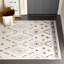 Tapis à motif géométrique ivoire Begley-1150469454