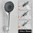 Chrome High Pressure Shower Head with Handheld Spray Rain Head Combo with Arm