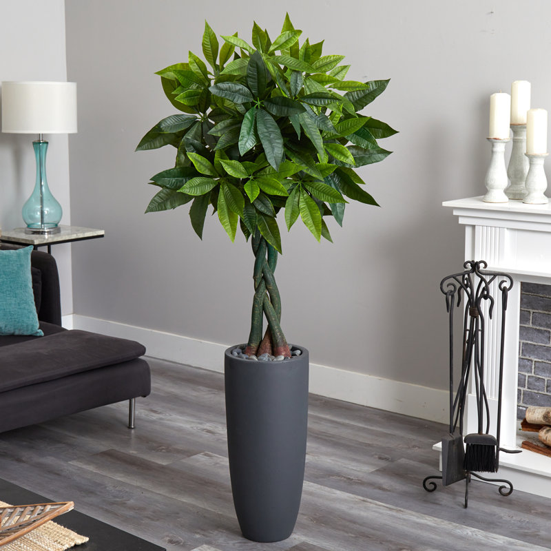 72'' Faux Foliage Tree in Ceramic Planter