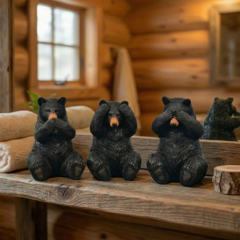 Ensemble de 3 figurines en résine