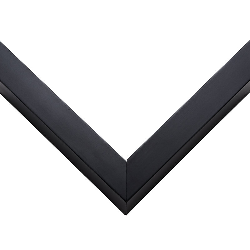 Camilya Solid Wood Shadow Box Picture Frame, Black, 12" W x 12" H