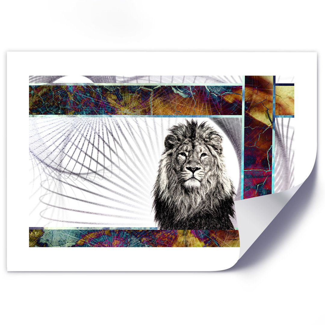 Grafikdruck Majestic Lion