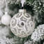 Ensemble de 24 boules de Noël en forme de tourbillon blanc transparent pour décorations d'arbres, 3,15 po-1945423898
