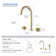 Circular X 2-handle 8" Widespread Bathroom Faucet with Pop Up Drain
