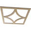 Médaillon de plafond en bois 16 "de diamètre extérieur x P 10 1/4" x T 3/8 "Hickory-63412328-63412333