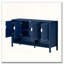 Buffet de rangement 55,1 po avec 4 portes, tablette ouverte, tablettes réglables et crochets doubles-466522457