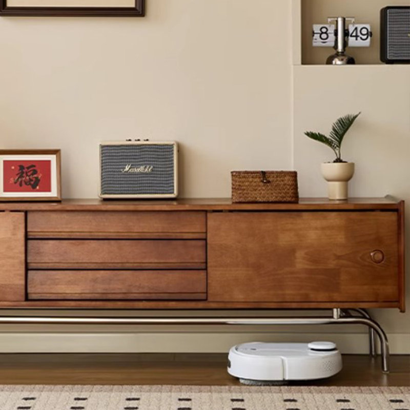 Retro style design sense solid wood TV cabinet
