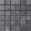 Carreau de mosaïque noir en porcelaine 2 x 2