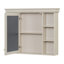 Armoire de rangement murale 35 po x 28 po avec porte miroir, armoire de salle de bain moderne avec miroir, armoire à pharmacie avec 6 tablettes ouvertes-777684764
