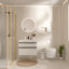 Meuble-lavabo mural moderne à fermeture en douceur