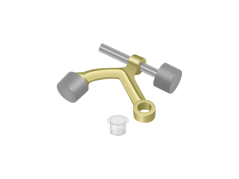 Door Stop, Unlacquered Brass
