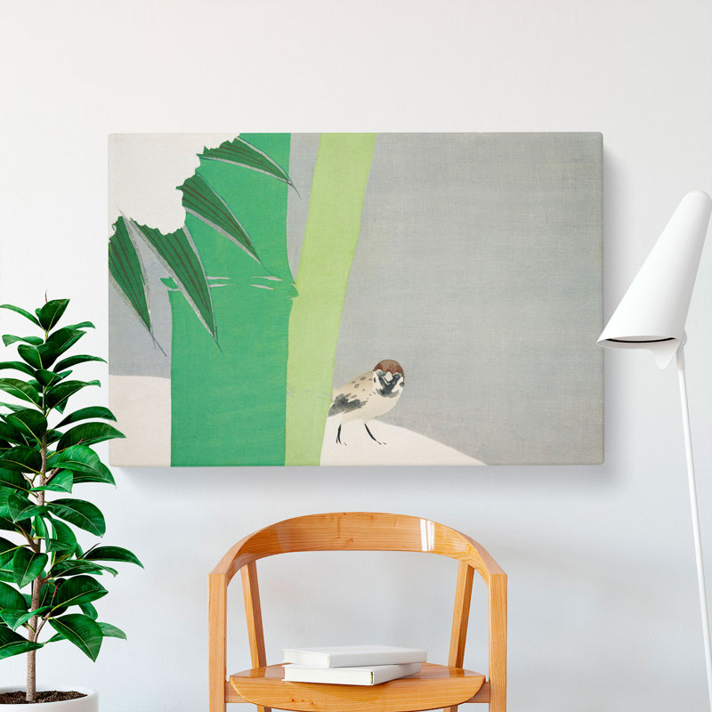 Sparrow by Kamisaka Sekka - Wrapped Canvas, 50cm H x 76cm W x 3cm D