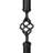 Elegant Free Standing Coat Rack With 8 Hooks, Classic Black Metal Finish For Entryway And Bedroom