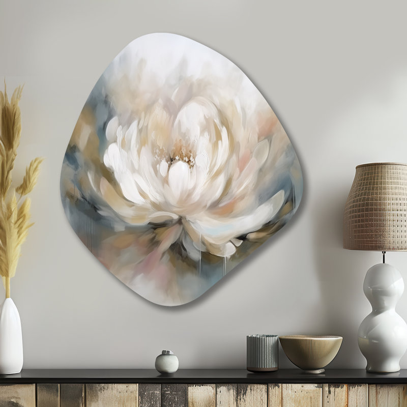 Lemire - Décoration murale irrégulière en métal en forme de nébuleuse du lotus, H 35 po x l 31 po