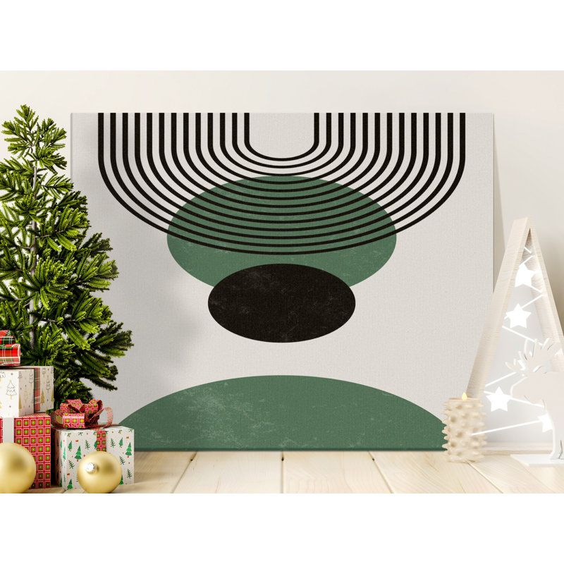 Wrapped Canvas Print Set, 22.86 cm H x 30.48 cm W, Green