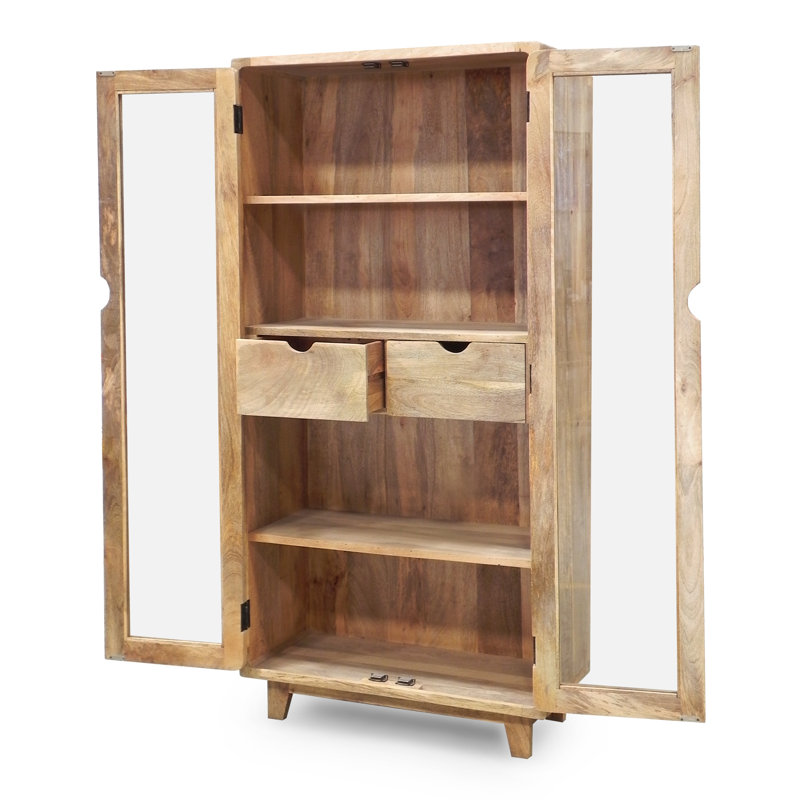 Paquette Display Cabinet, Natural