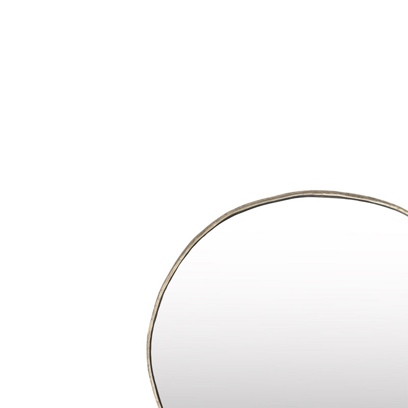 Miroir mural rond en métal, 35 po x 35 po