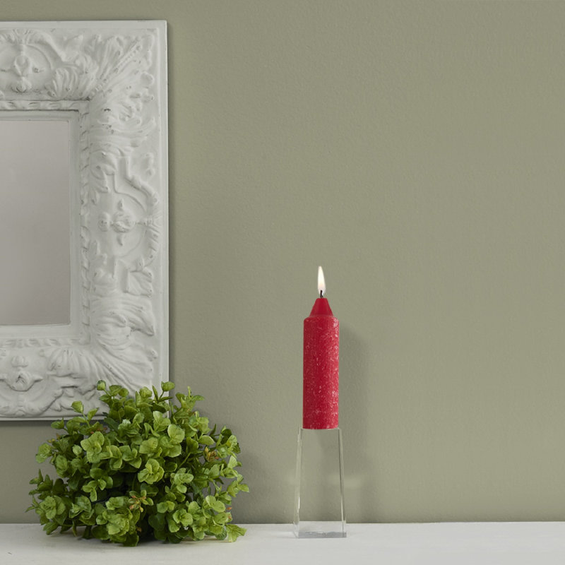 Bougie conique non parfumée, Rouge