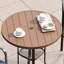 Ensemble de bar pour 4 personnes avec table de bar ronde et 4 chaises de bar PVC-coated polyester-1408880791