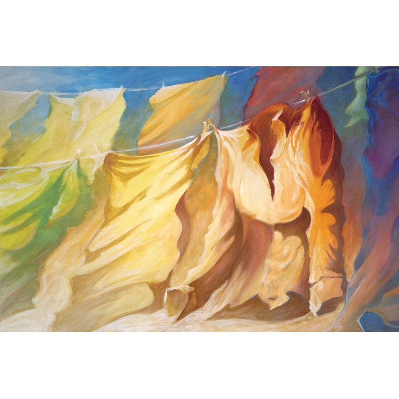 Colourful Breeze 2 - Wrapped Canvas Painting, 81cm H x 122cm W x 3.8cm D