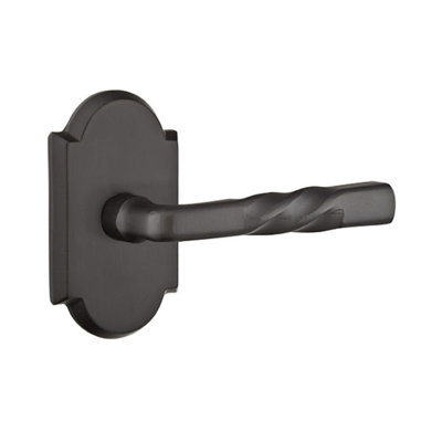Montrose Round Privacy (Bed & Bath) Door Lever with Arch Rosette