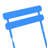 3 Pieces Patio Bistro Balcony Metail Chair Table Set-Blue-110362108