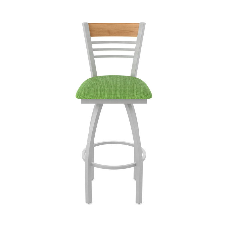 Tabouret de comptoir pivotant 880 Eleanor, Gris, Vert, Tabouret de comptoir (siège d’une hauteur de 25