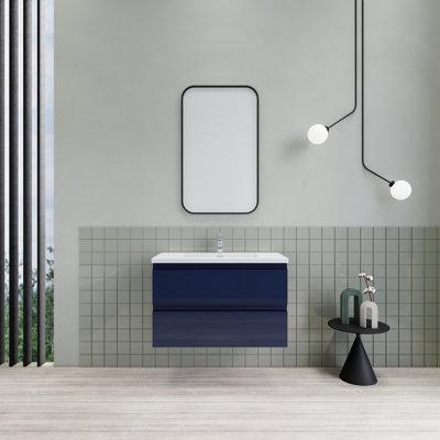 Meuble-lavabo flottant simple 36 po Alcester Ivy Bronx
