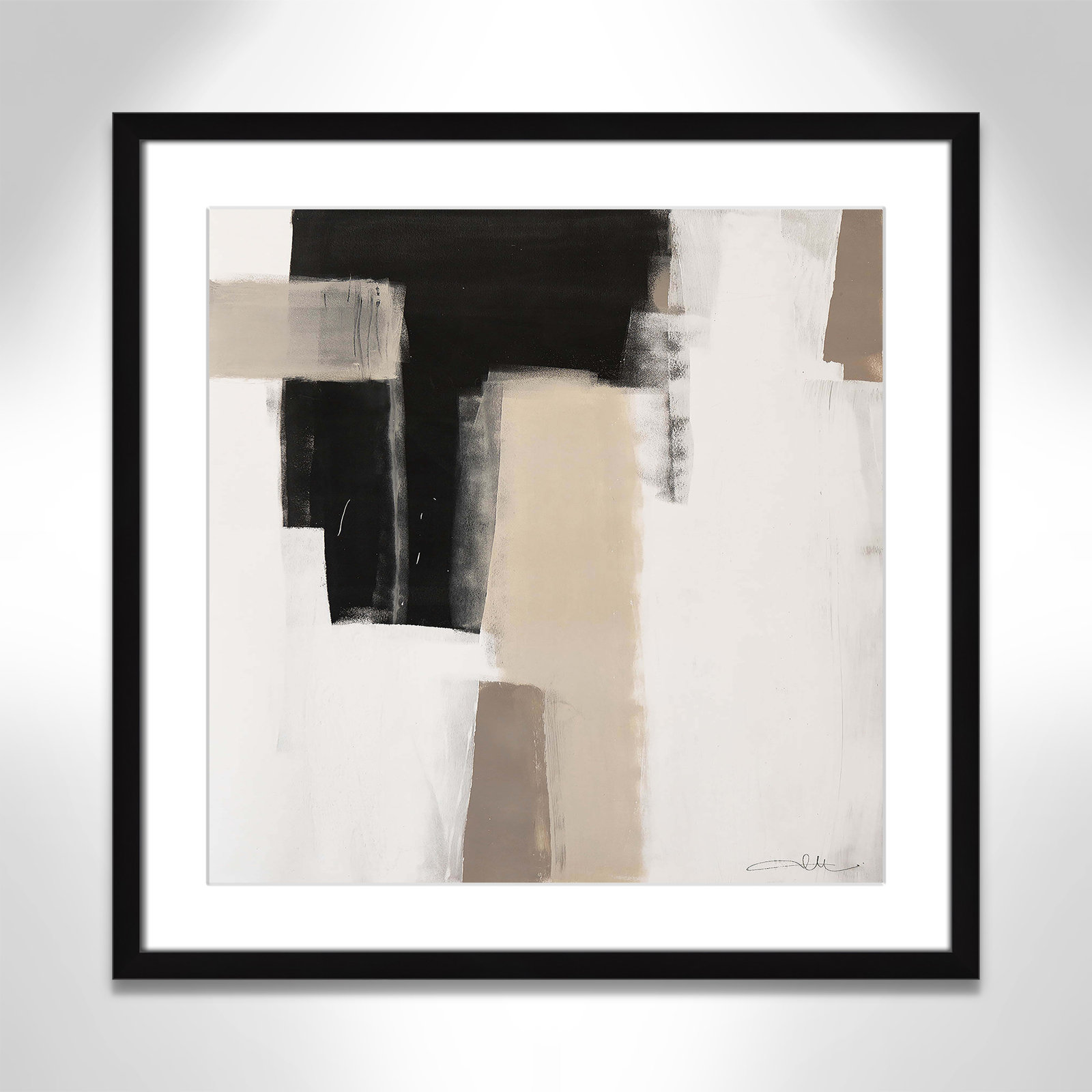 Earth Scapes I-A Print by Casa Fine Arts, 23.5" H x 23.5" W x 1.25" D, Black Box Framed