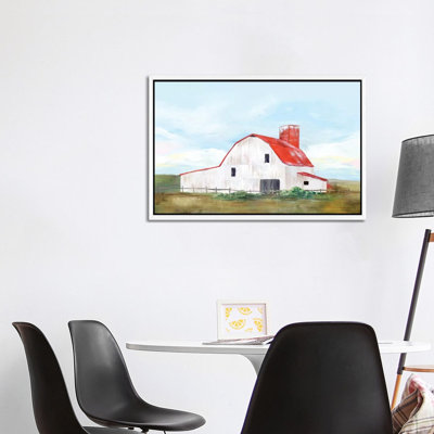 Red Barn II 1 Piece Wall Art on Canvas