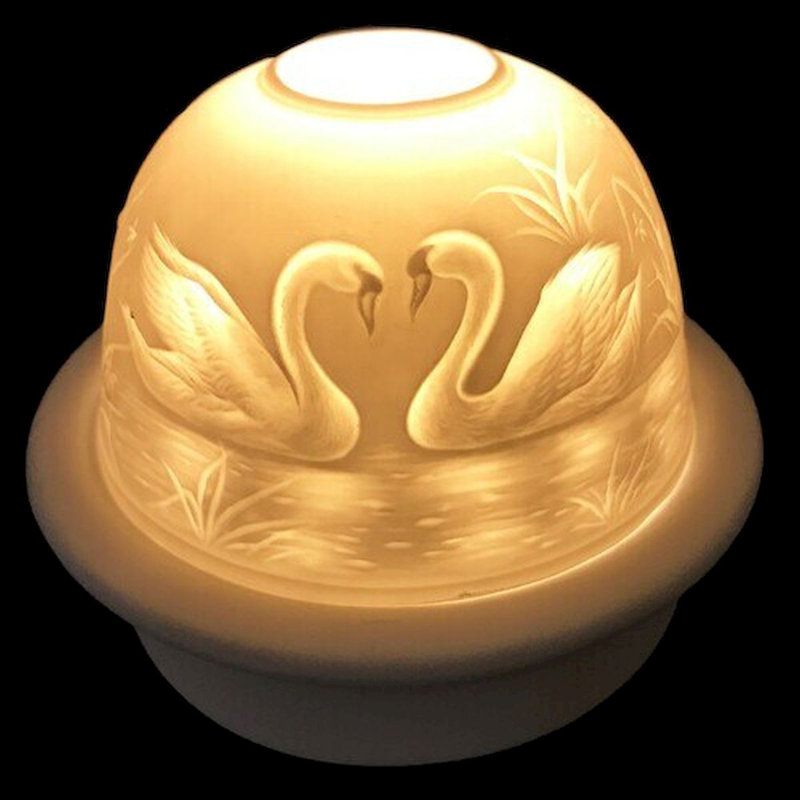 Photophore de table en porcelaine 4 po