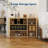 Fluted Sideboard Buffet Cabinet with Adjustable Shelves – Modern Storage for Dining Room, Living Room, Kitchen, Hallway