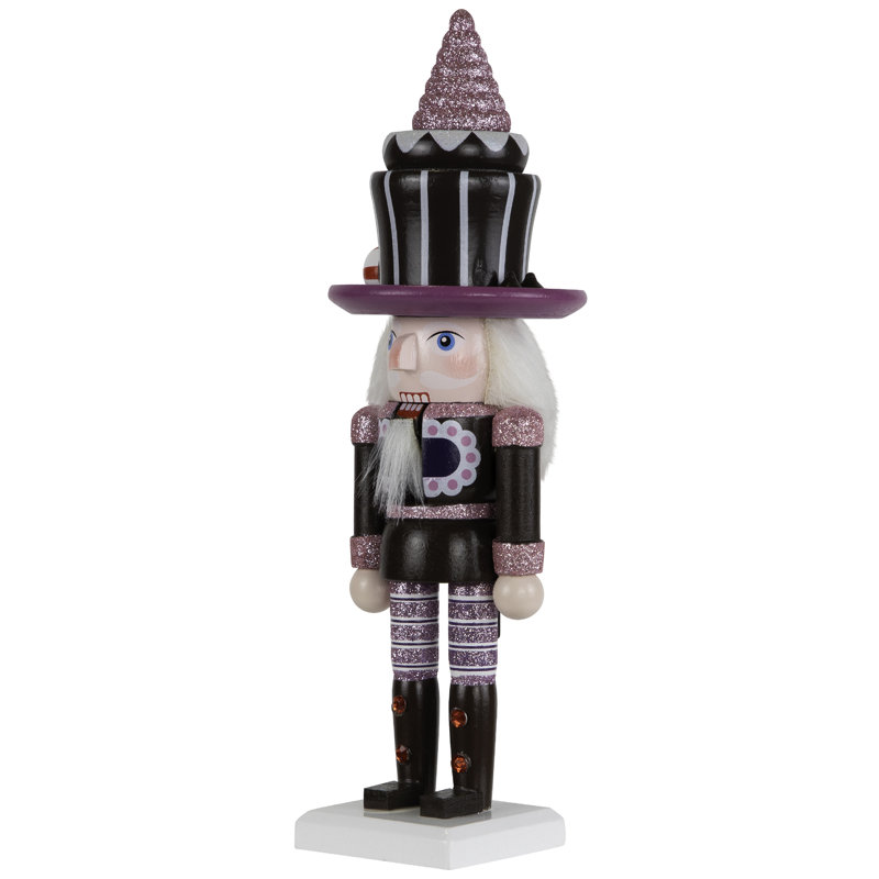 Figurine de Noël casse-noisette Cupcake - 10 po - brun et rose