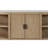 Curved 2-Door Console Table W/ Marble Top