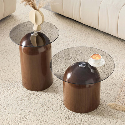 Ensemble de 2 tables basses gigognes