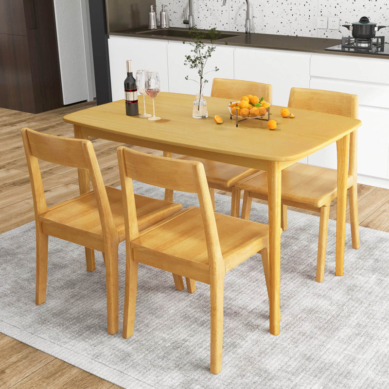 Arny Solid Wood Base Dining Table