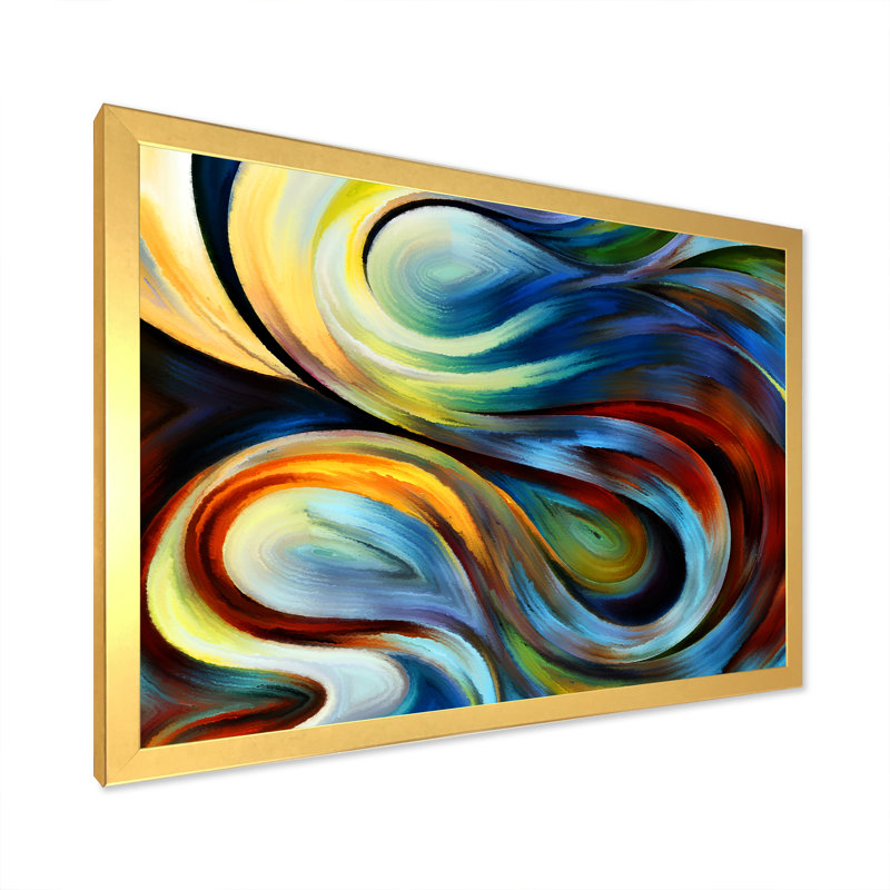 «Beyond Inner» - Cadre photo, impression sur toile, Cadre photo doré, H 12 po x l 20 po x P 1 po
