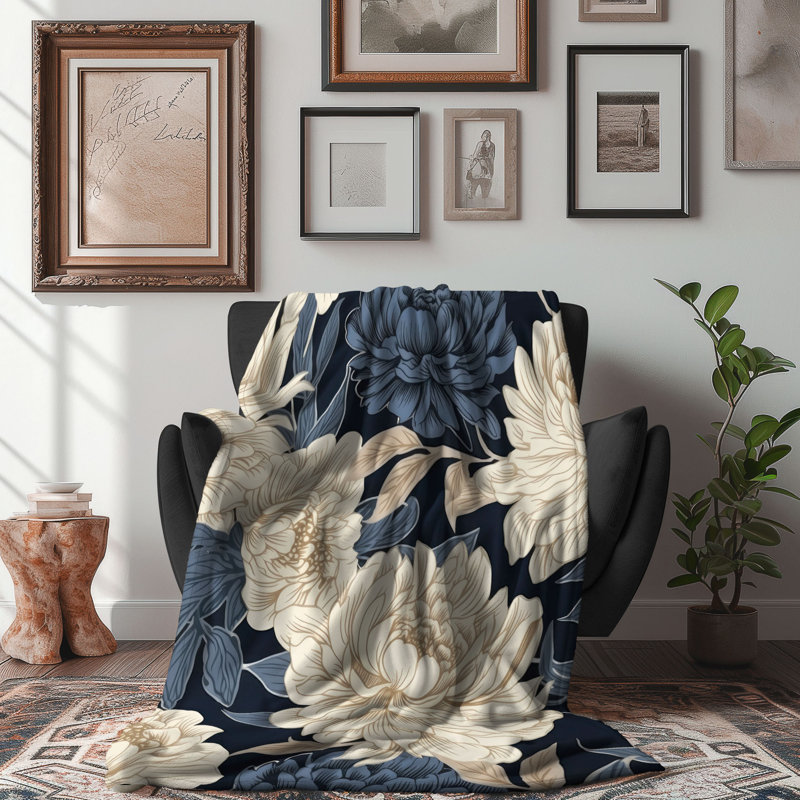 Jeté beige bord de mer - 1 pièce Sherpa Bla Premium, Grand lit