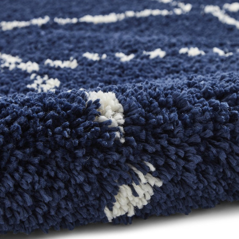 Malec area rug Machine Woven Navy, Rectangle 160 x 230cm