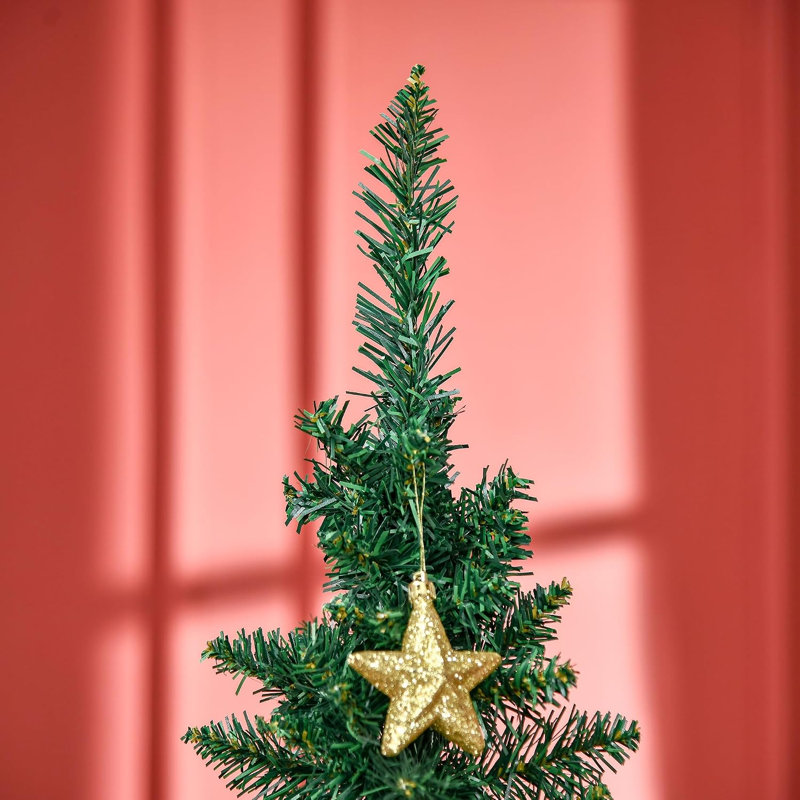 Arbre de Noël artificiel 6 pi avec 390 branches réalistes et support en plastique