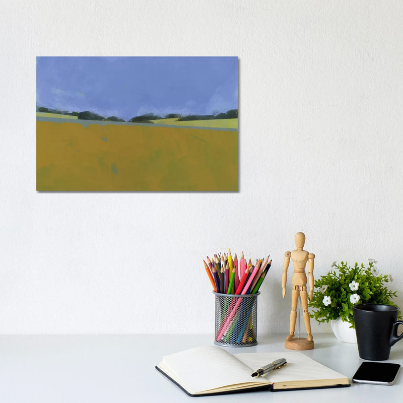 Distant Flax by Paul Bailey - Wrapped Canvas Painting, 20.32 cm H x 30.48 cm W