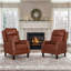 Fauteuil inclinable en cuir véritable Kindalyn-106895712