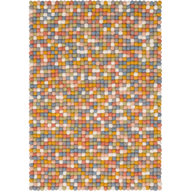 Polka Dots Hand Woven Area Rug, Rectangular 180 x 260cm