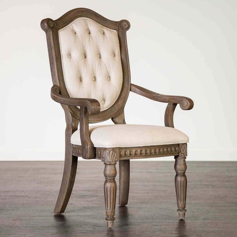 Chaise à accoudoirs rustiques 2 pièces