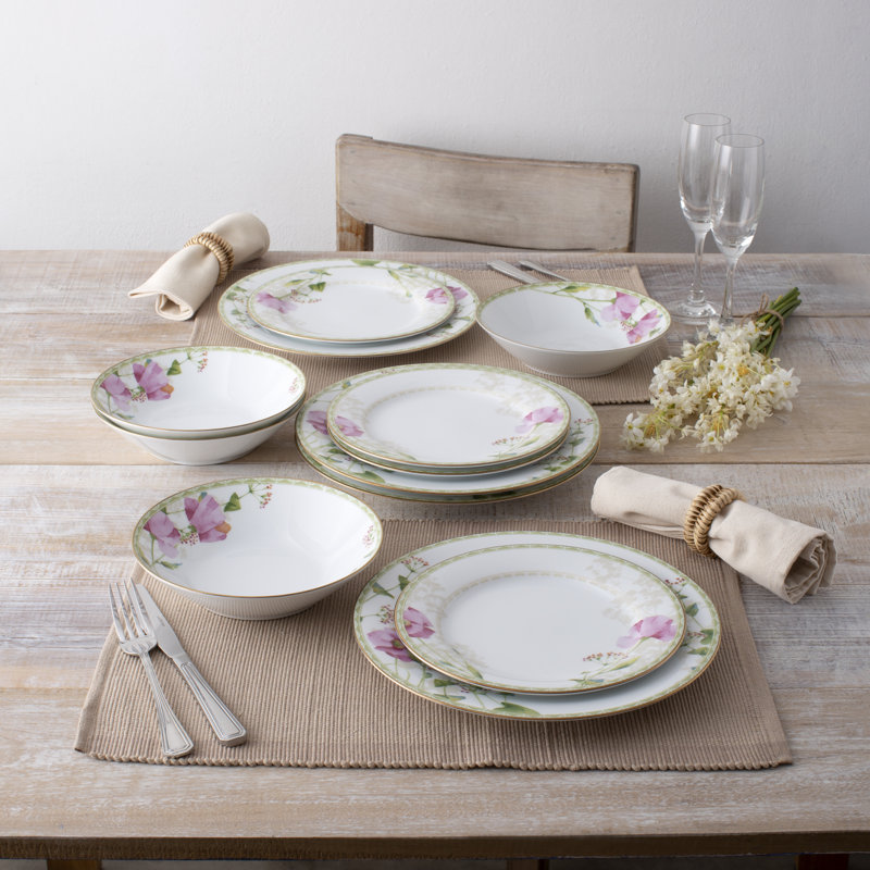 Noritake Poppy Place 12-Piece Dinnerware Set, Service for 4