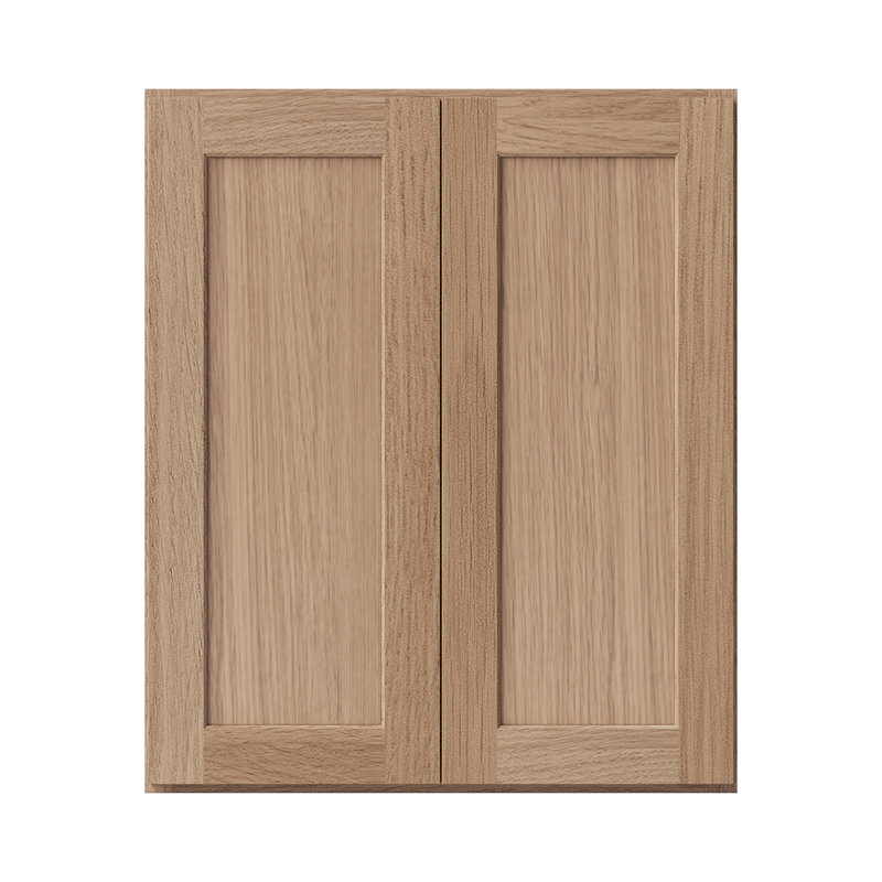Ready to Assemble Solid Wood Shaker Pantry Kitchen Cabinet, 30", 36", Redondo Oak