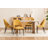 20.1"W Mid-Century Modern Dining Chairs, Fabric/Leather Upholstered Side Chairs, Armless Vanity Chair With Metal Legs For Dining Living Room Vanity Office-2112939681