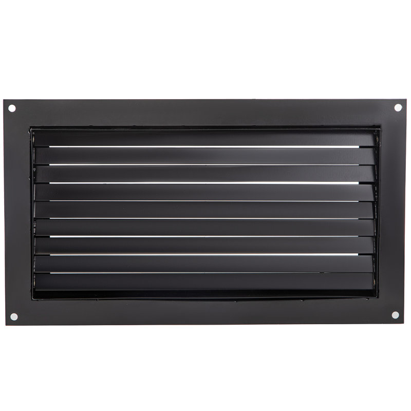 VEVOR 1'' W Powder Coated Steel Louver / Gable Vent, 14" H X 1" W x 22" L