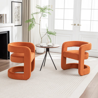 Modern Upholstered Barrel Chair